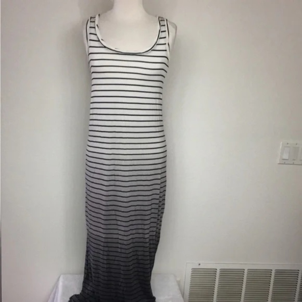 Apt. 9 Monochrome Striped Maxi Dress